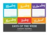 Days of the Week: Sticky Notes Packets