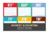 Honest Acronyms: Sticky Notes Packets